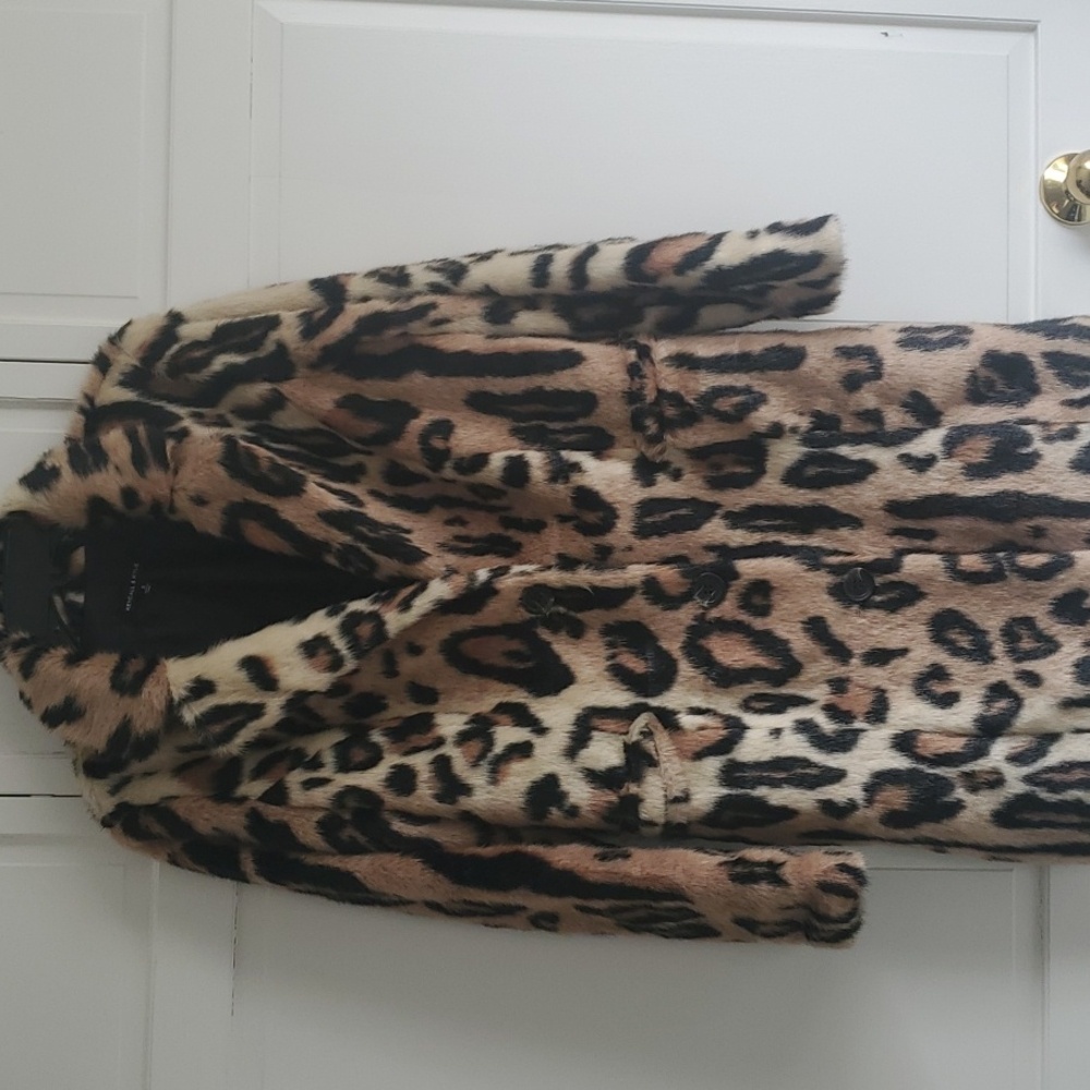 Cheetah trench coat